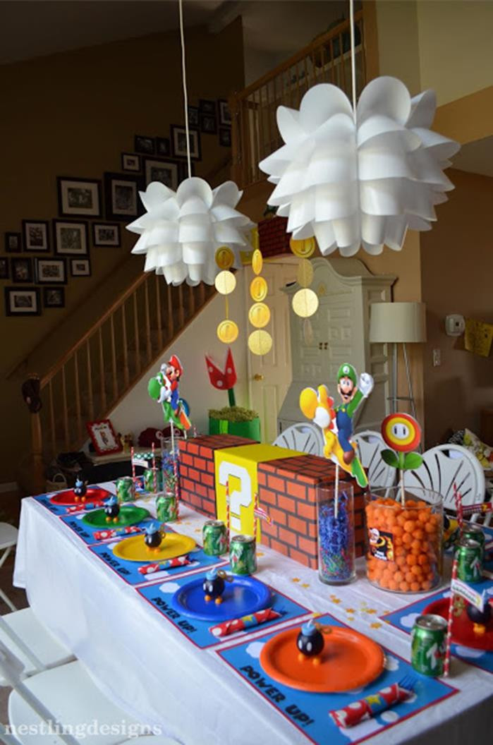 Mario Bros Birthday Party
 Kara s Party Ideas Super Mario Birthday Party via Kara’s