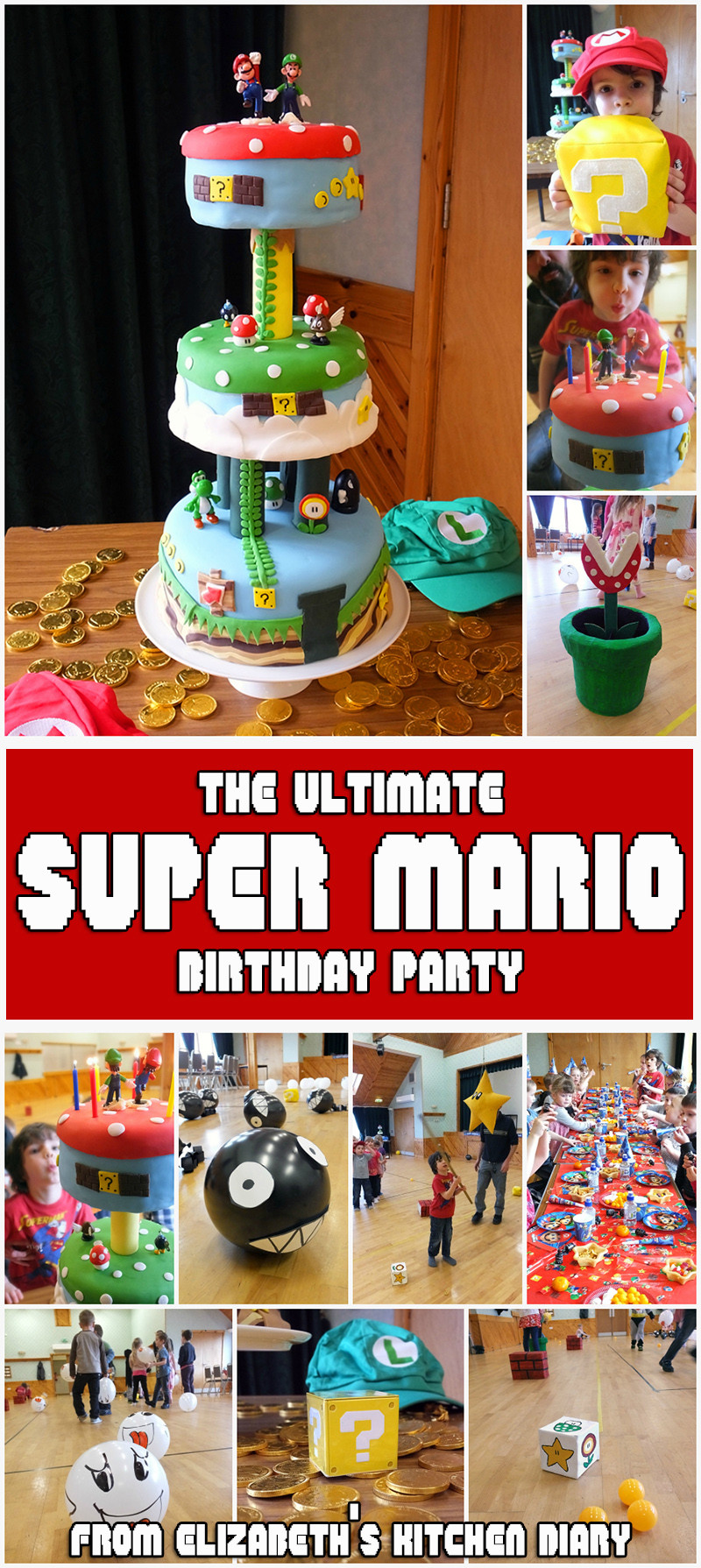 Mario Bros Birthday Party
 The Ultimate Super Mario Bros Birthday Party Elizabeth