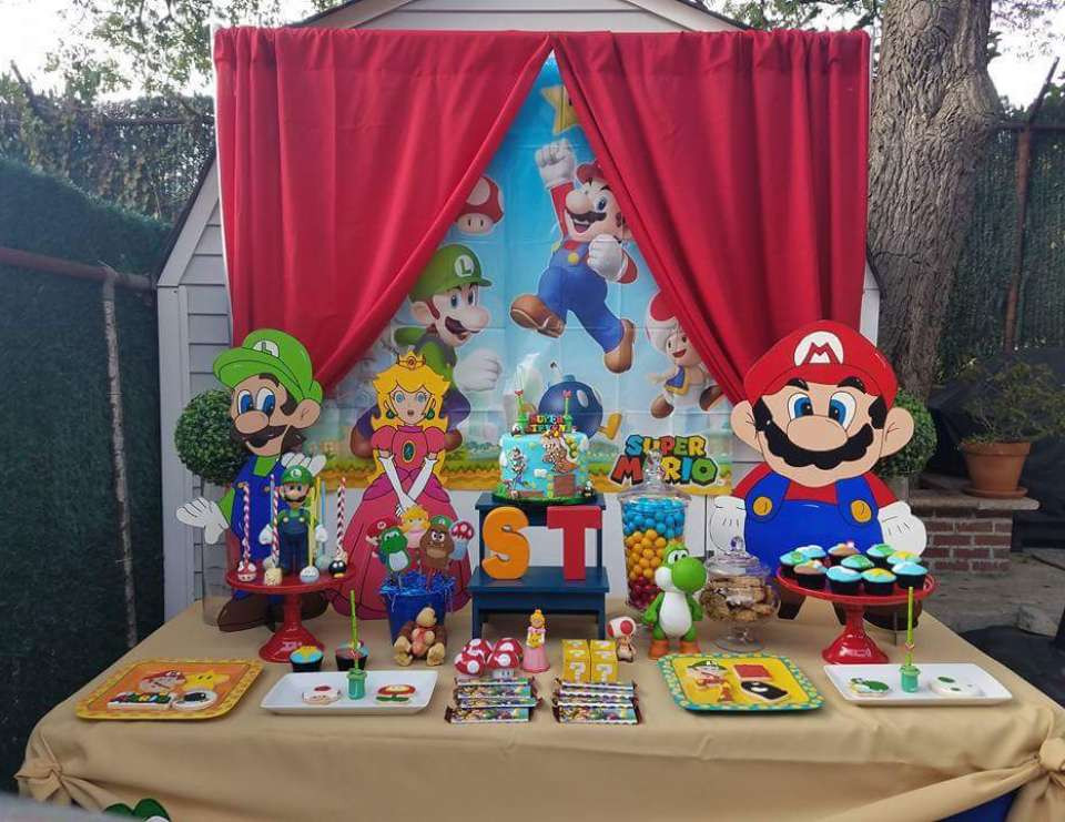 Mario Bros Birthday Party
 Super Mario Bros Birthday "Steven s Super Mario birthday