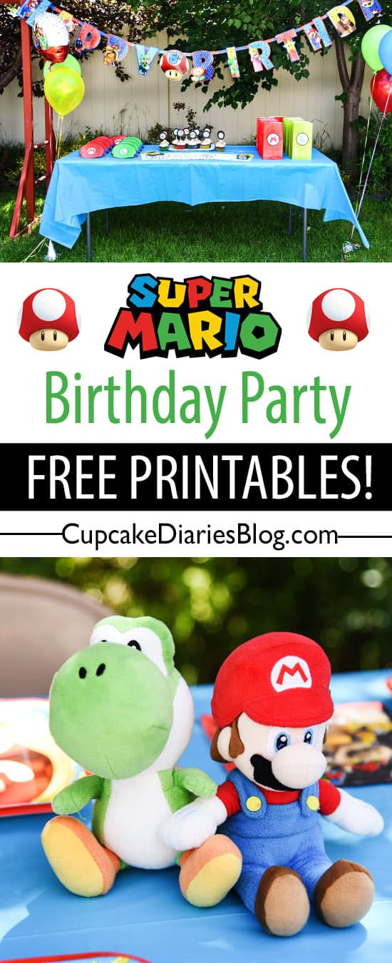 Mario Bros Birthday Party
 Super Mario Bros Birthday Party with Free Printables