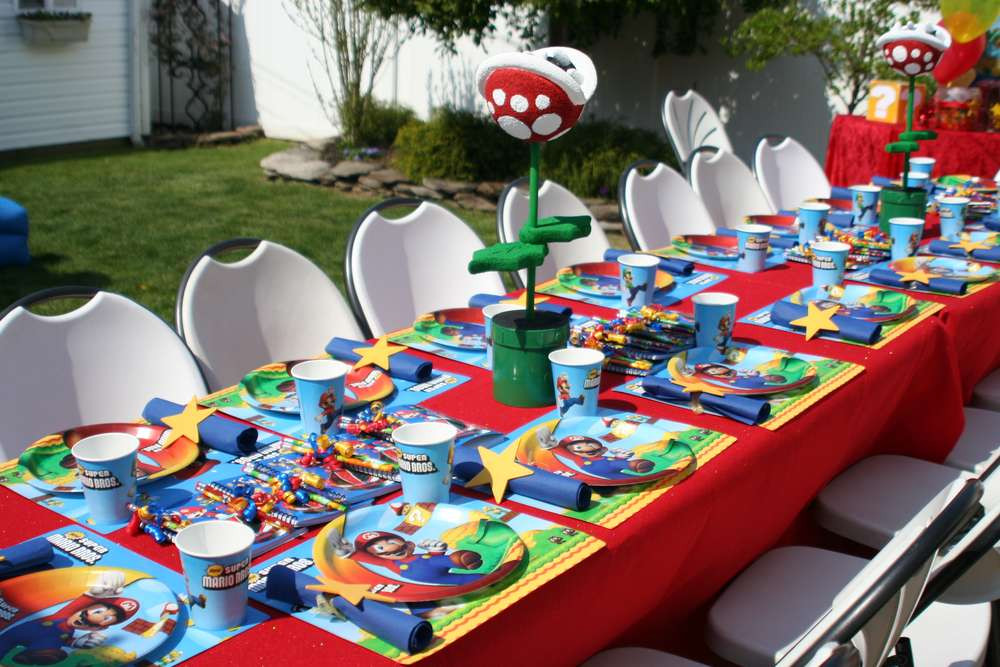 Mario Bros Birthday Party
 Super Mario Bros Birthday Party Ideas