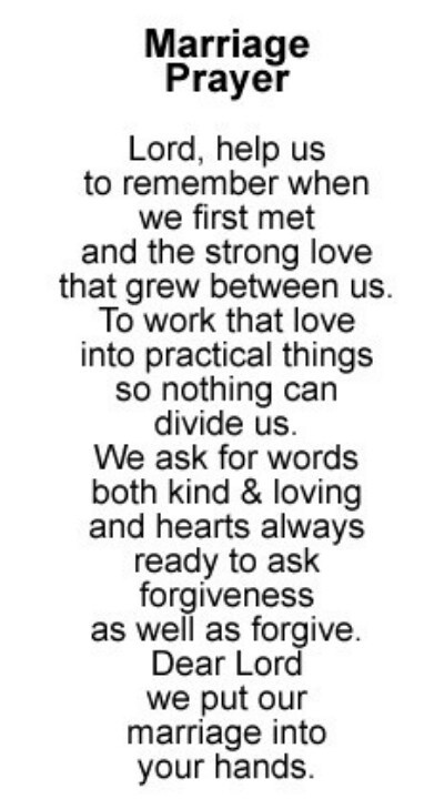 Marriage Prayer Quotes
 Marriage Prayer Cute poems and quotes