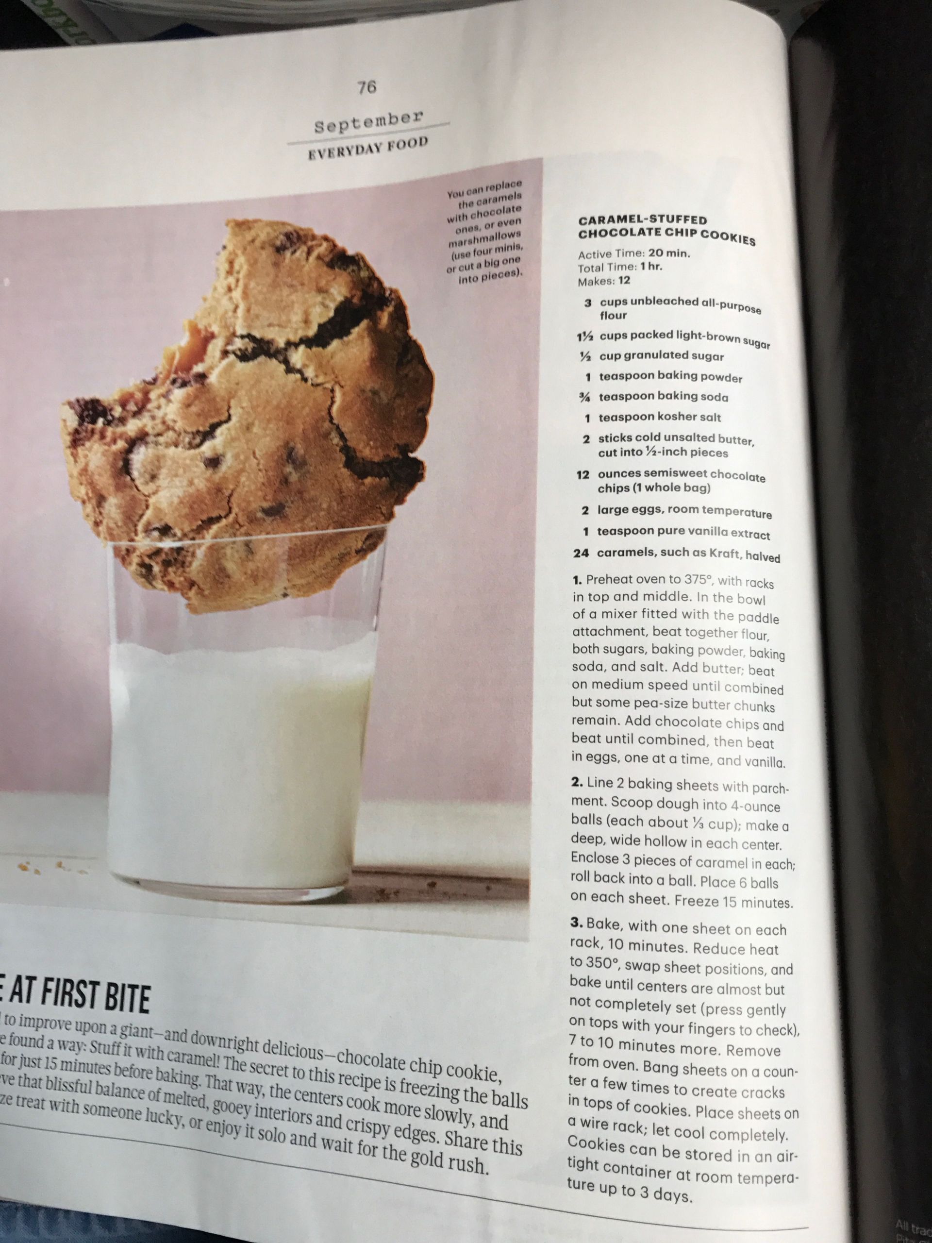 Martha Stewart Breakfast Cookies
 Martha Stewart mag chocolate Caramel cookies