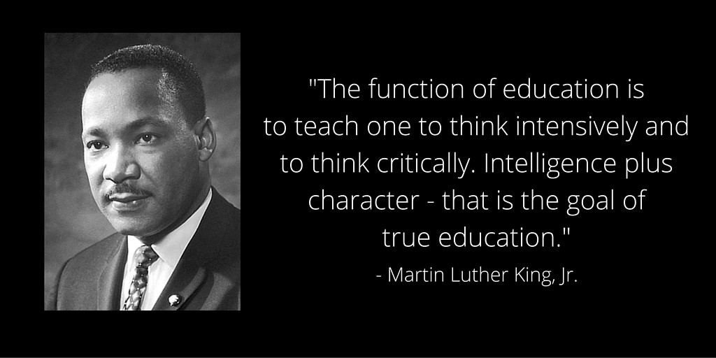 Martin Luther King Quotes On Education
 MLK Day A Focus on Education and a Better Tomorrow