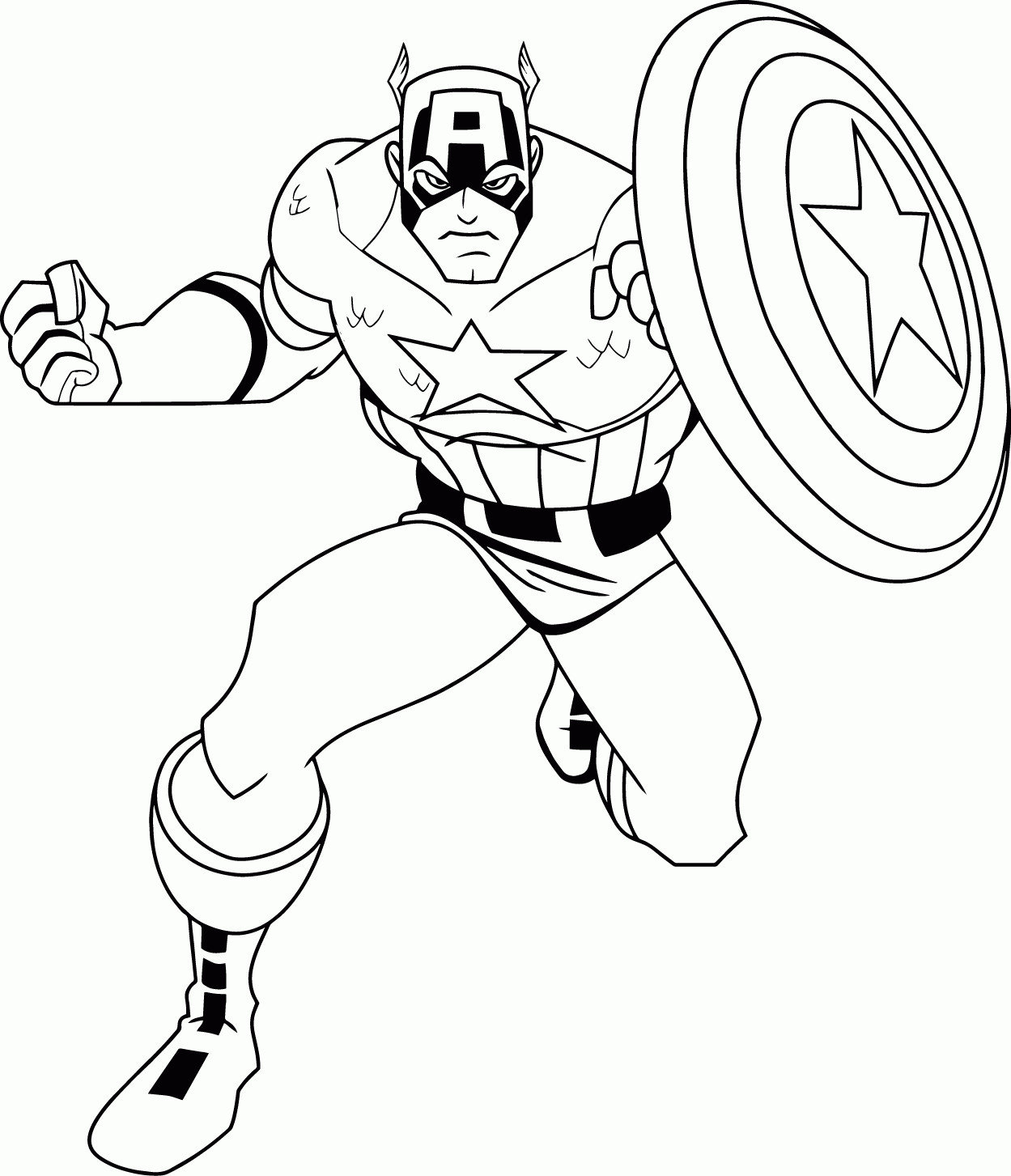 Marvel Coloring Pages For Kids
 Marvel Captain America Coloring Pages Coloring Home