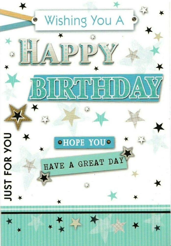 Masculine Birthday Wishes
 male open happy birthday card general birthday greeting