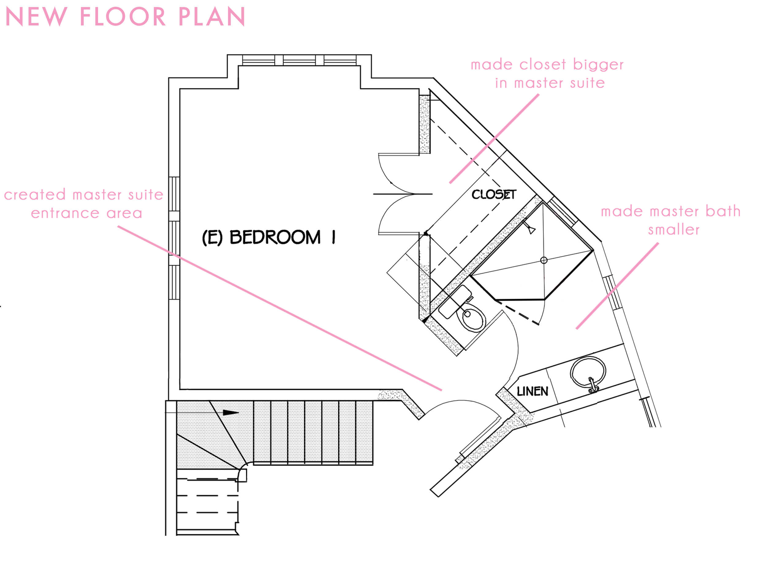 Master Bathroom Floor Plan
 Our Master Bathroom Plan Sneak Peek Emily Henderson