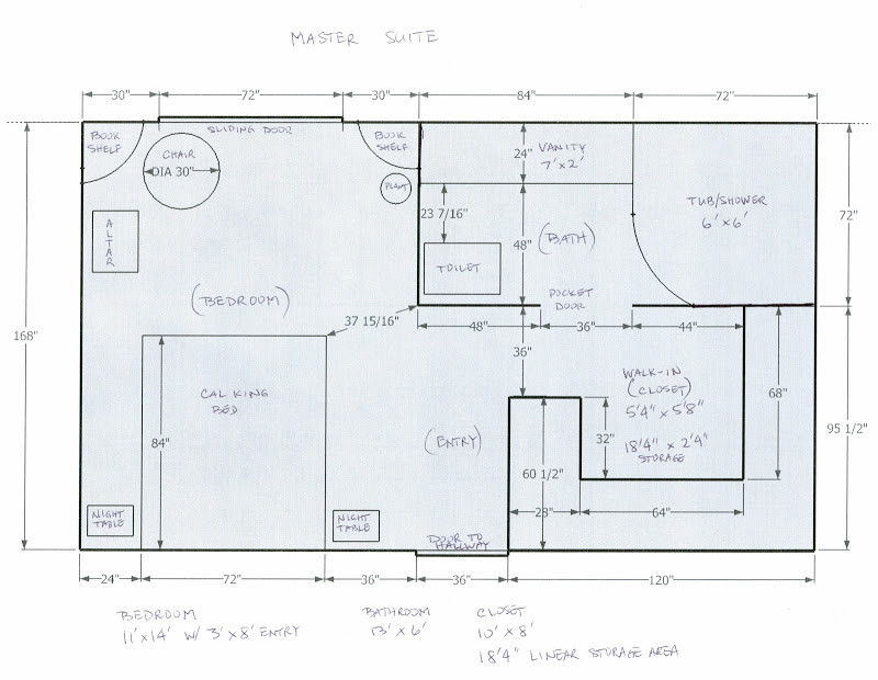 Master Bathroom Size
 Decent Master Bath size