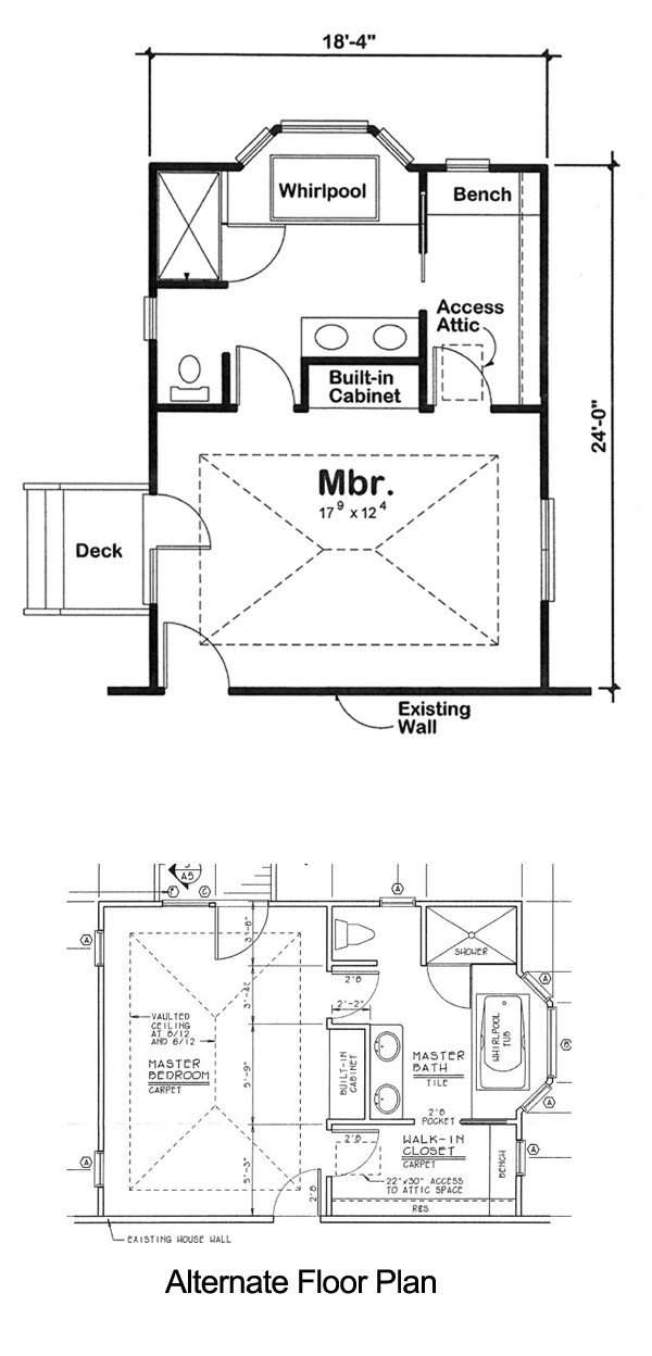 Master Bedroom Addition Plans
 Master Bedroom Addition For e and Two Story Homes Plan