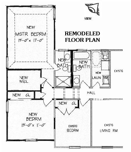 Master Bedroom Addition Plans
 Home Addition Plan 5175