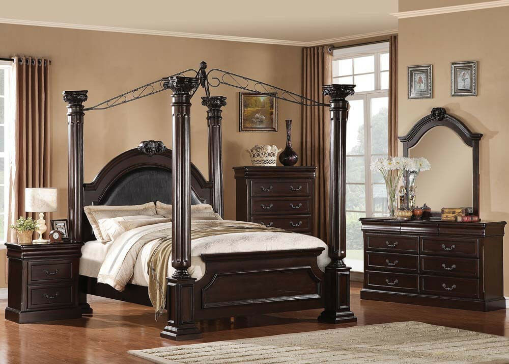 Master Bedroom Set
 Traditional Bedroom Set Queen King Size 4pcs Master