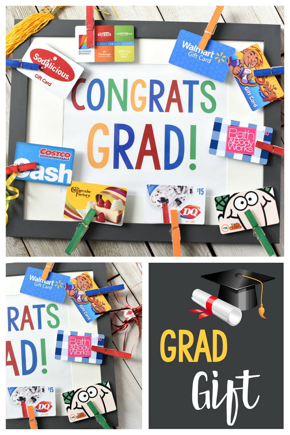Masters Graduation Gift Ideas For Her
 Cute Graduation Gifts Congrats Grad Gift Card Frame – Fun