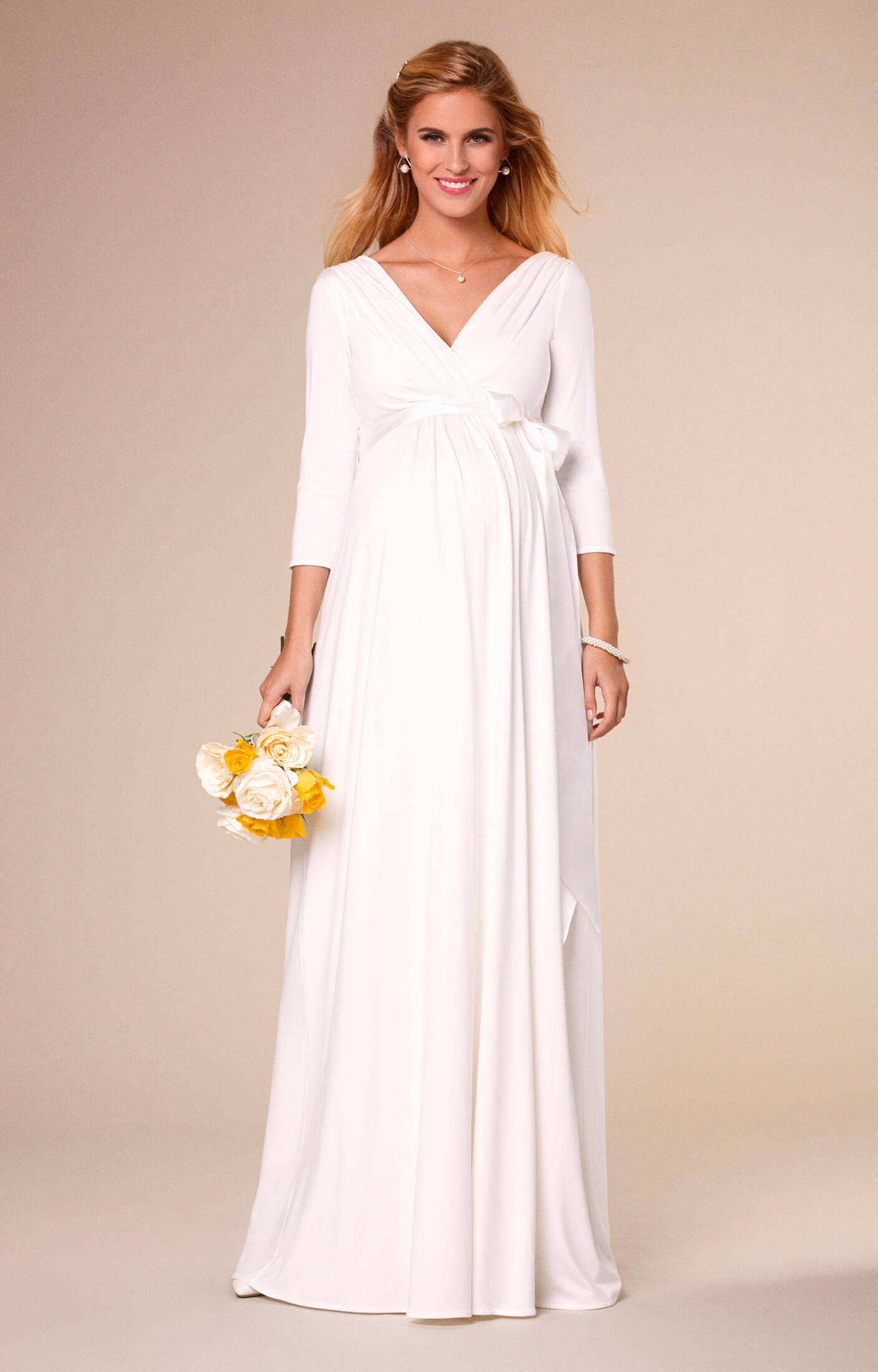 Maternity Wedding Dresses
 Willow Maternity Wedding Gown Long Ivory Maternity