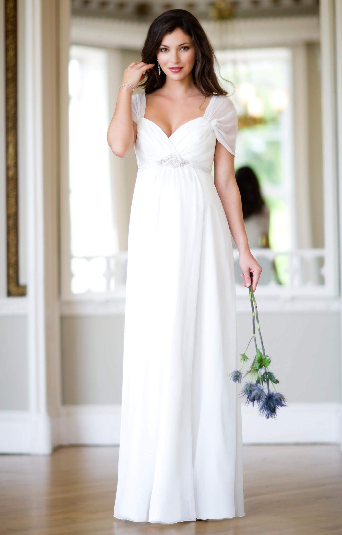 Maternity Wedding Dresses
 Silk Sophia Maternity Wedding Gown Ivory Maternity