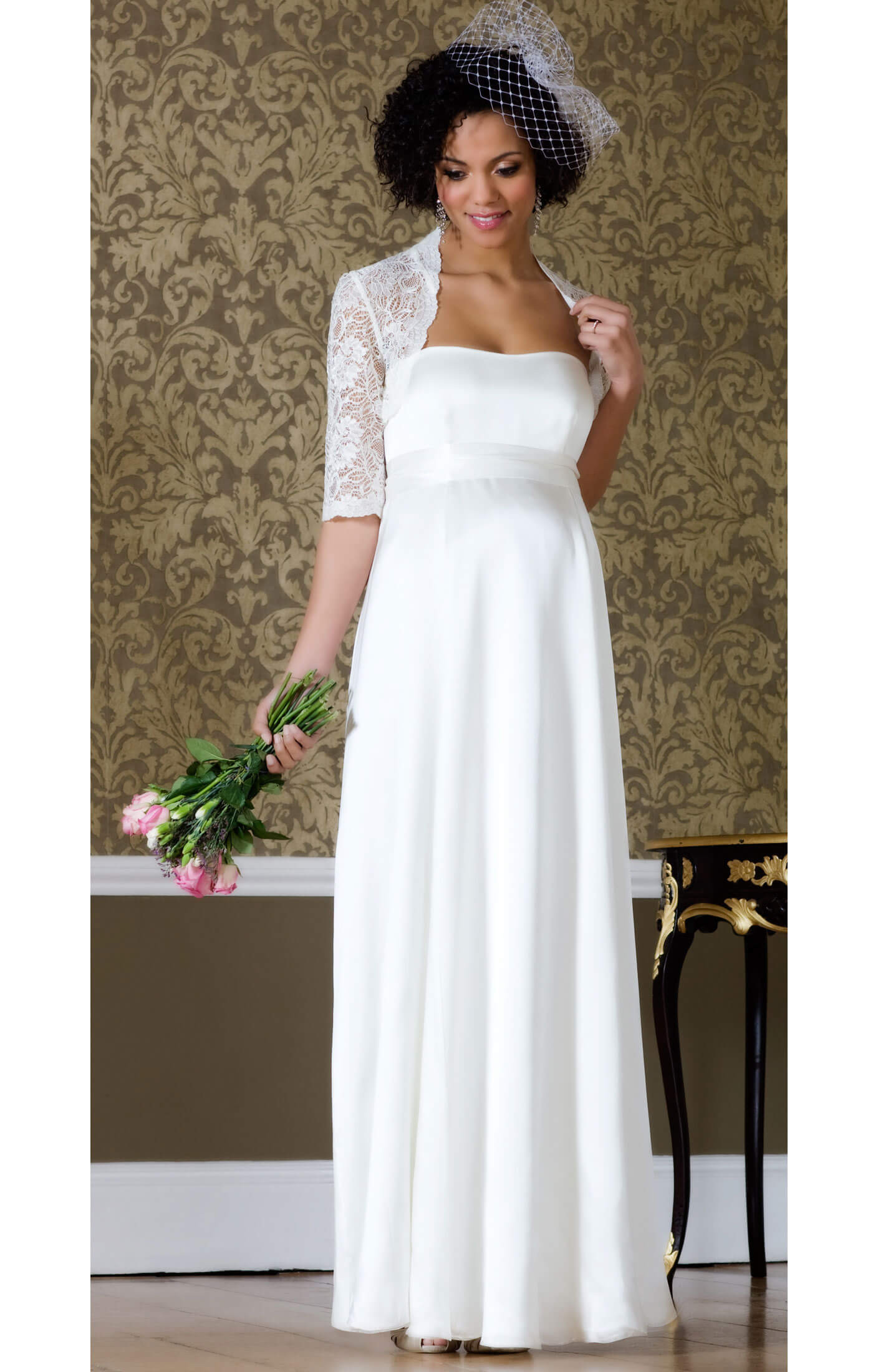 Maternity Wedding Dresses
 Ella Maternity Wedding Gown Long Maternity Wedding