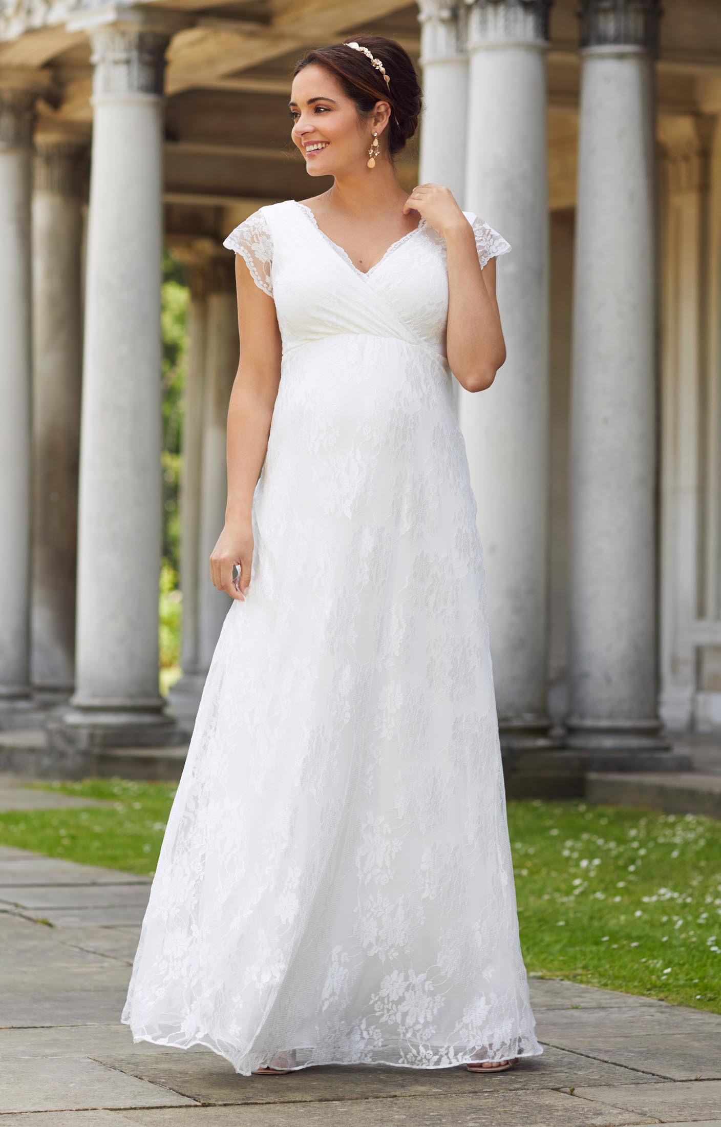 Maternity Wedding Dresses
 Eden Maternity Wedding Gown Long Ivory Dream Maternity