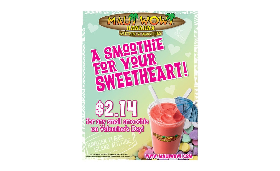 Maui Wowi Smoothies
 Maui Wowi announces Valentine’s Day smoothie promotion