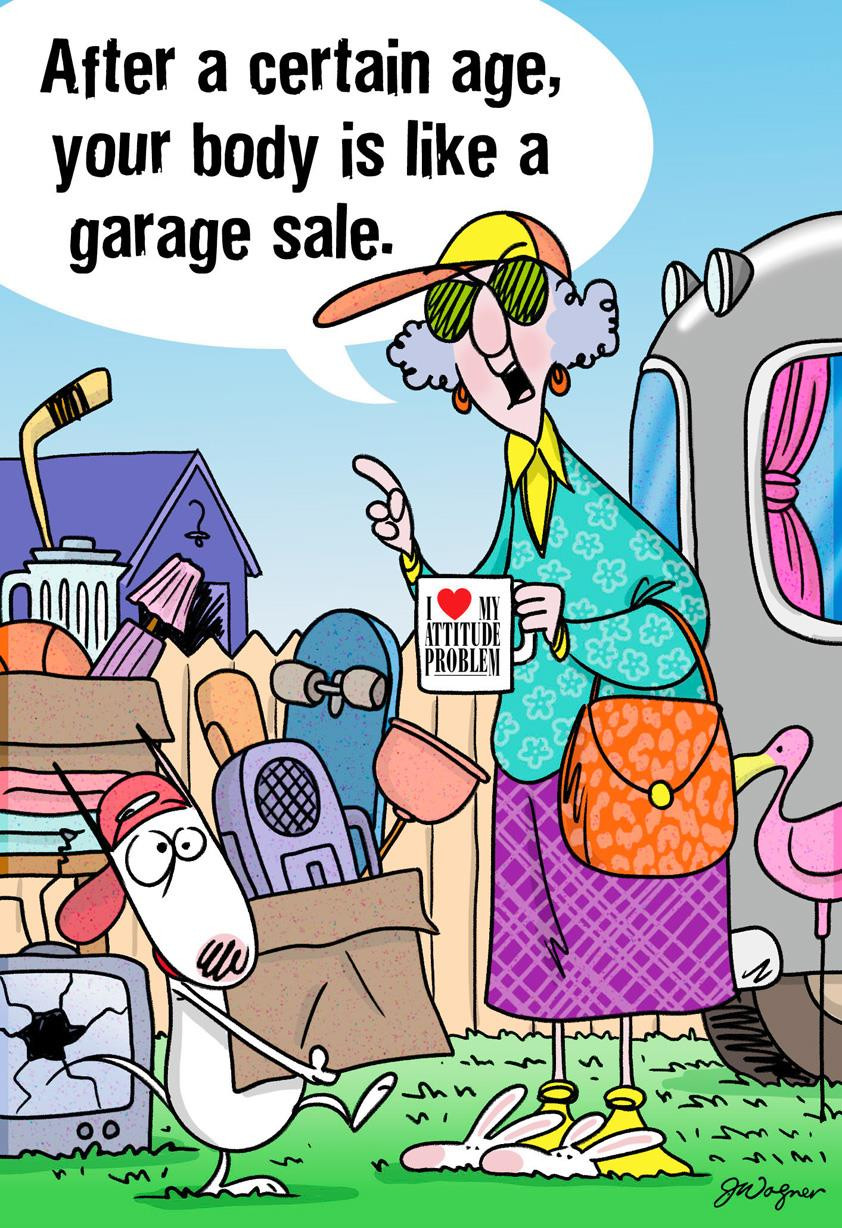 Maxine Birthday Wishes
 Maxine™ Aging Is Like a Garage Sale Funny Birthday Card