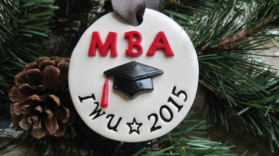 Mba Graduation Gift Ideas For Him
 MBA Degree Graduation Cap Ornament Gift Tag by