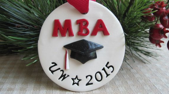 Mba Graduation Gift Ideas
 MBA Degree Graduation Cap Ornament Gift Tag by