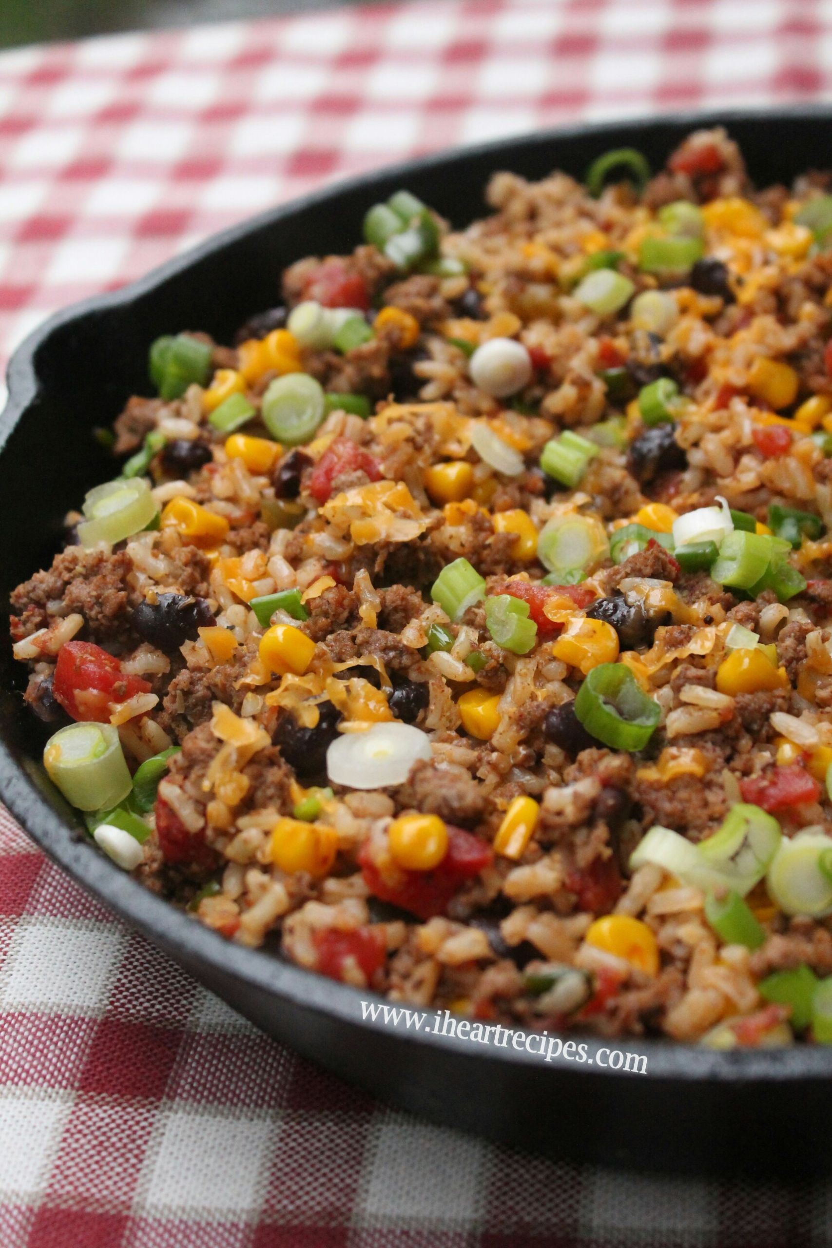 Meal With Ground Beef
 Tex Mex Ground Beef Skillet I Heart Recipes