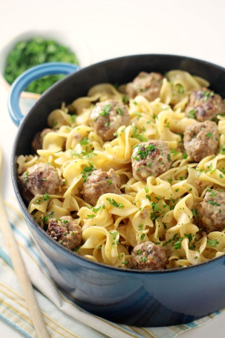 Meatballs With Egg Noodles
 e Pot Swedish Meatballs with Egg Noodles Recipe