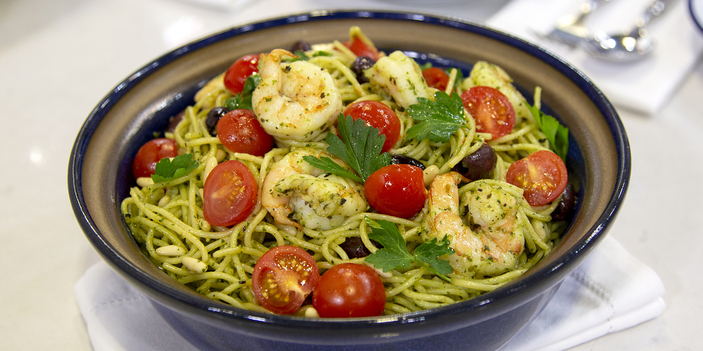 Mediterranean Shrimp Pasta
 Mediterranean Pesto Shrimp Pasta TODAY