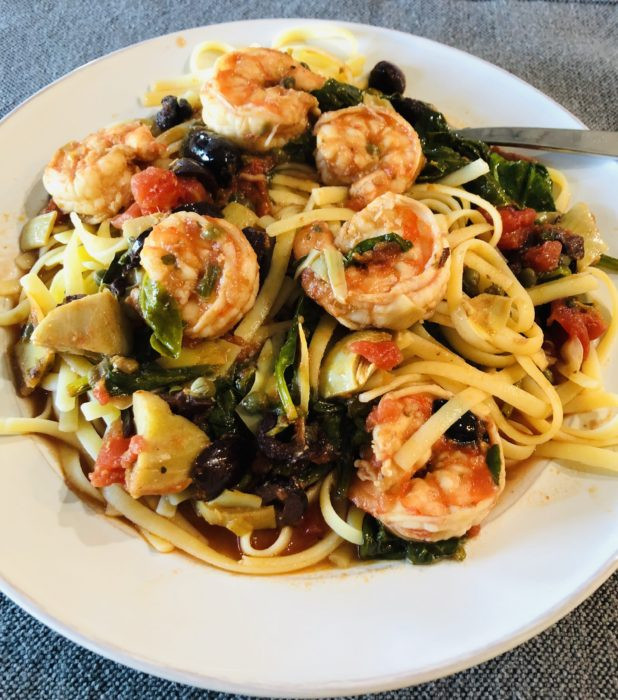 Mediterranean Shrimp Pasta
 Mediterranean Shrimp Pasta Fit n Fun for the long run