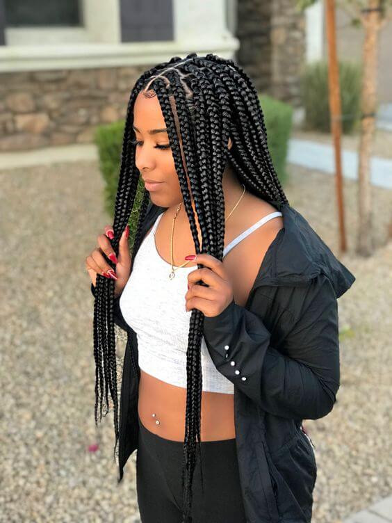 Medium Box Braids Hairstyles
 37 Lemonade Medium Box Braids Hairstyles To Try In