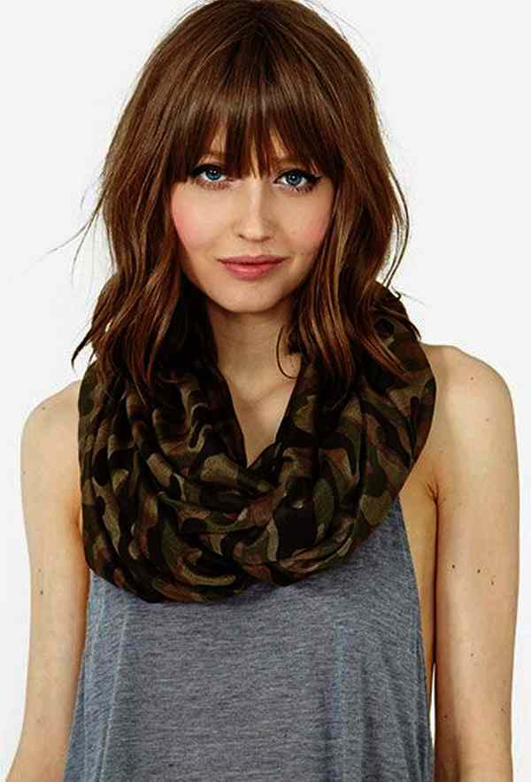 Medium Length Hairstyle Round Face
 Choosing Bangs Hairstyles Accordance Face Shape Look