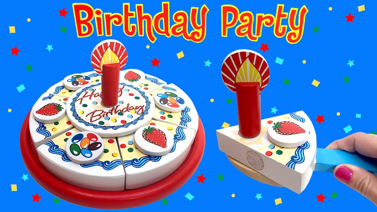 Melissa And Doug Birthday Cake
 Wooden Birthday Party Playset Melissa & Doug Toys Happy