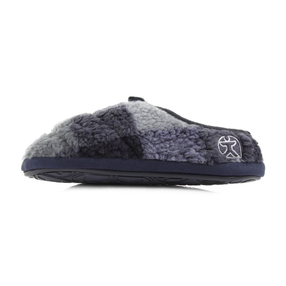 Mens Bedroom Slippers
 Mens Bedroom Athletics Gibson Navy Black White Fleece