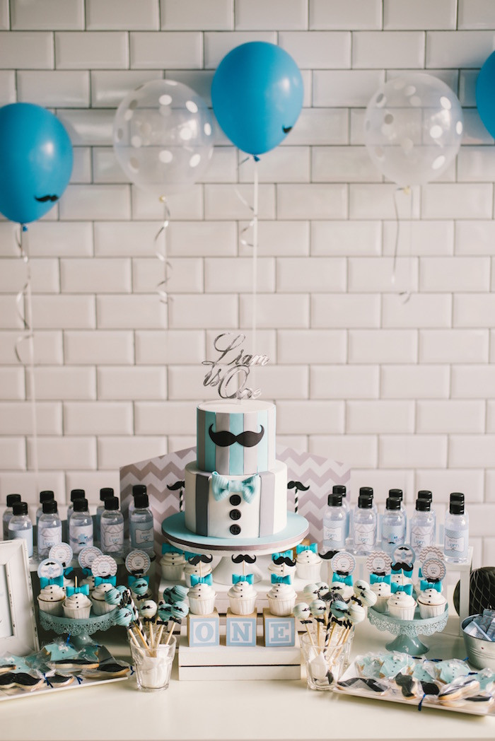 Mens Birthday Party Ideas
 Kara s Party Ideas Modern Little Man Birthday Party