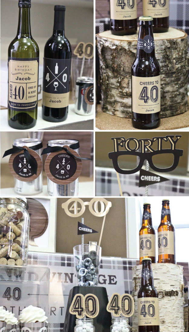 Mens Birthday Party Ideas
 Birthday Party Ideas for Men Cheers to 40 Years Milestone