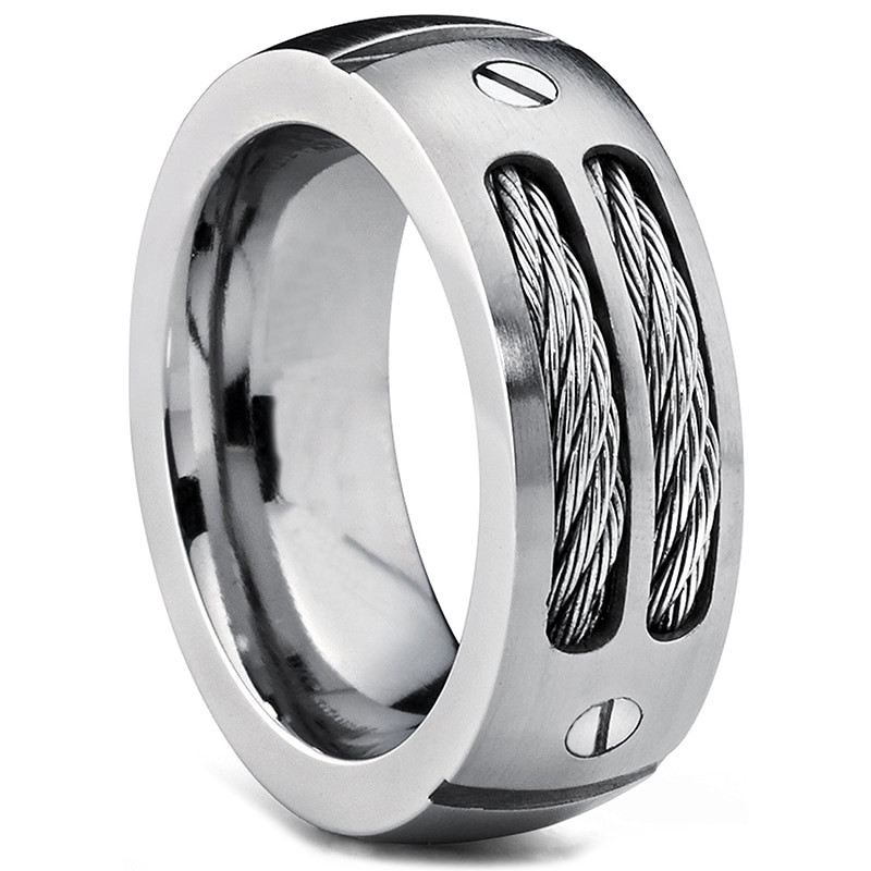 Mens Stainless Steel Wedding Rings
 2017 New Stainless steel wedding ring Men s Stainless