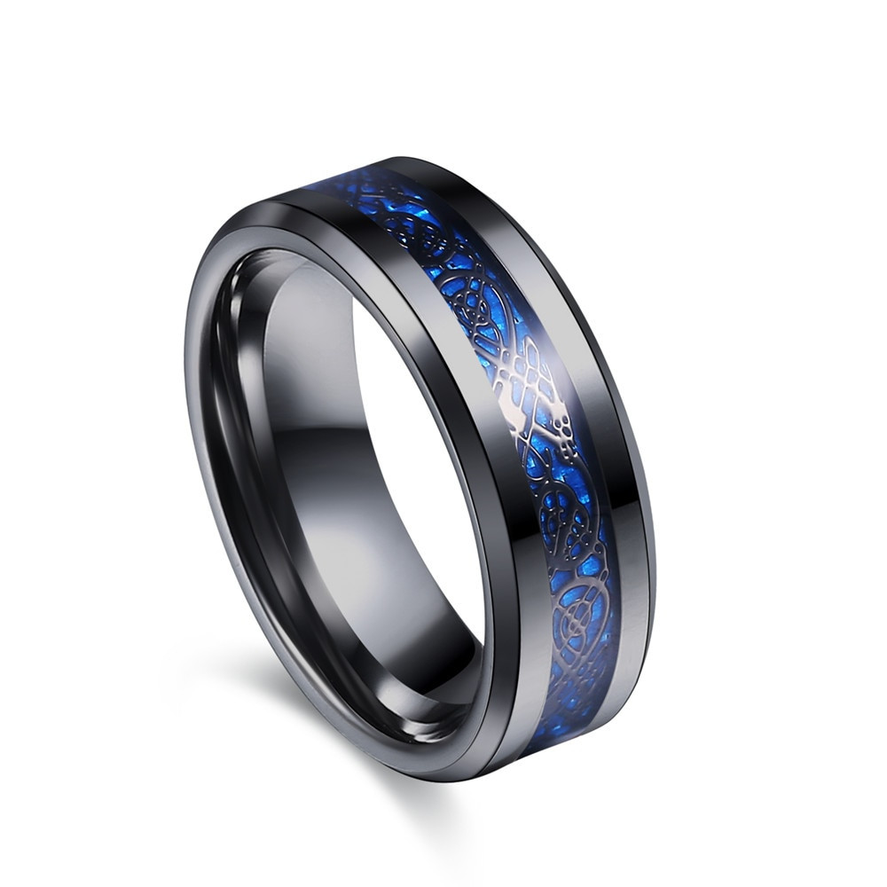 Mens Stainless Steel Wedding Rings
 Aliexpress Buy Black 316L Stainless steel Ring for