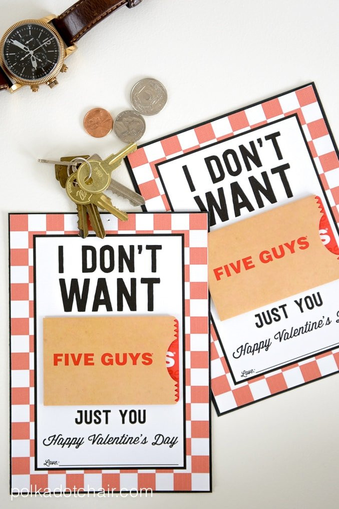 Mens Valentines Gift Ideas
 Valentine Gifts for Him a Free Printable Gift Card Holder