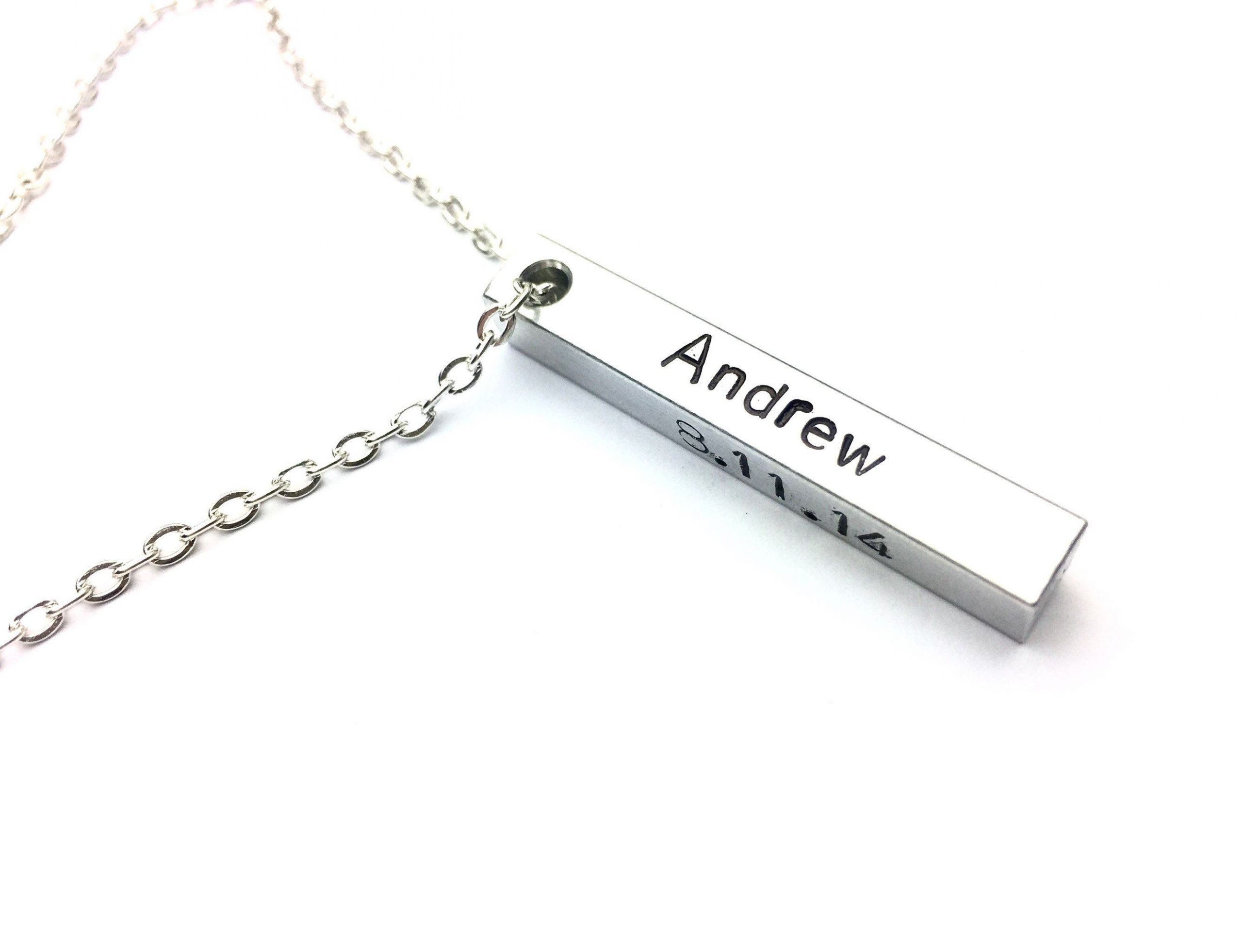 Mens Valentines Gift Ideas Uk
 Valentines day t for him Name necklace Custom t