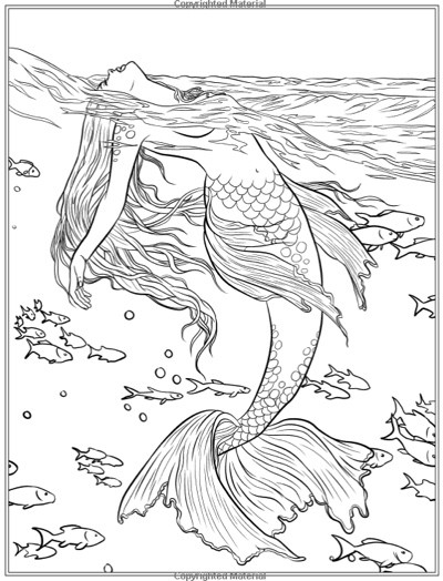 Mermaid Adult Coloring Book
 Best Mermaid Coloring Pages & Coloring Books Cleverpedia