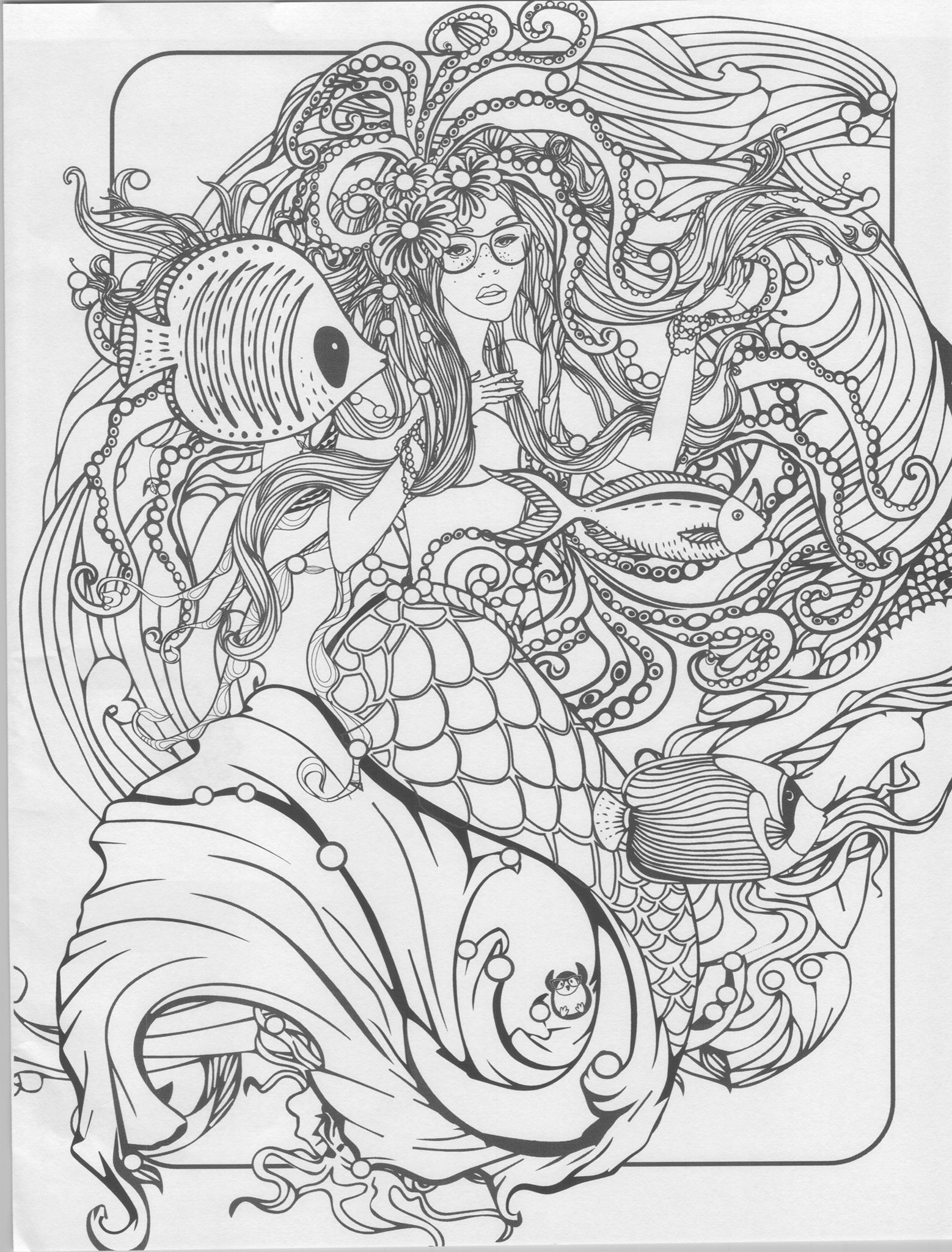 Mermaid Adult Coloring Book
 Best 10 Coloring Pages Adults Mermaids Best Coloring