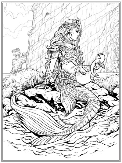 Mermaid Adult Coloring Book
 Best Mermaid Coloring Pages & Coloring Books Cleverpedia