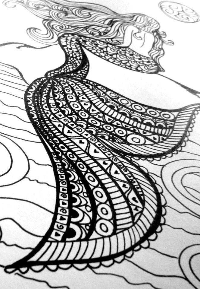 Mermaid Adult Coloring Book
 Coloring Book for Adult June 2015