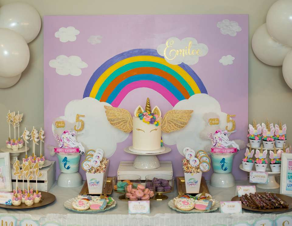 Mermaid And Unicorn Party Ideas
 Unicorns Birthday "Magical Unicorn Mermaids & Fairies