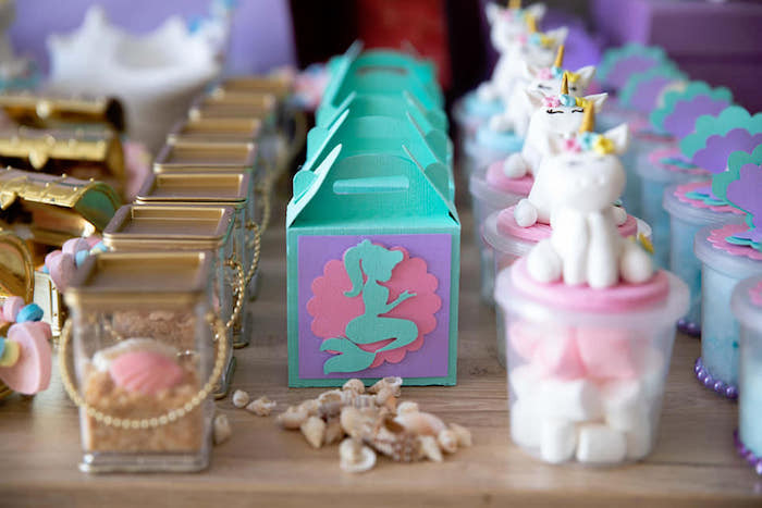 Mermaid And Unicorn Party Ideas
 Kara s Party Ideas Unicorns and Mermaids Birthday Party