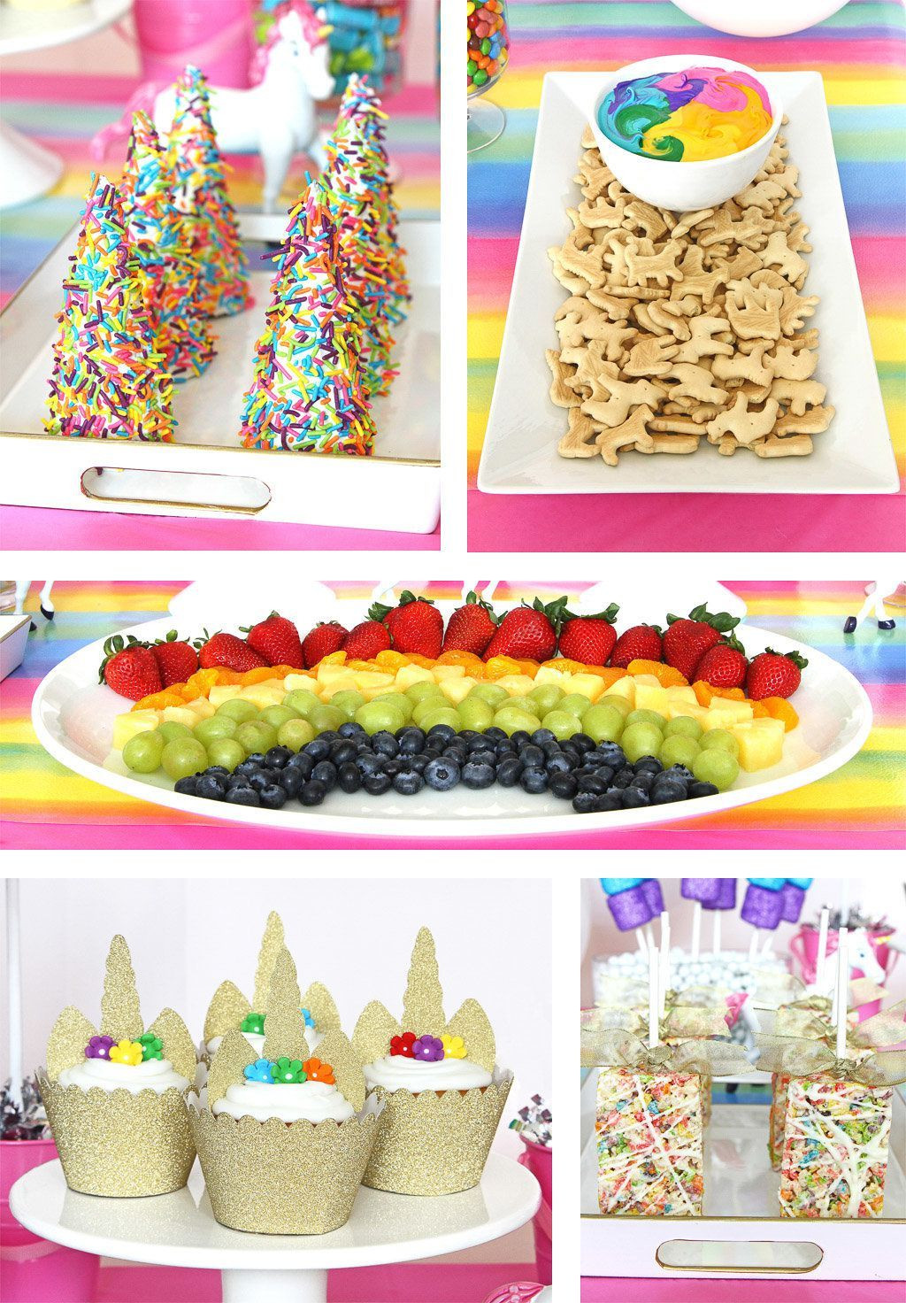 Mermaid And Unicorn Party Snack Ideas
 Unicorn and Rainbows Party Foods