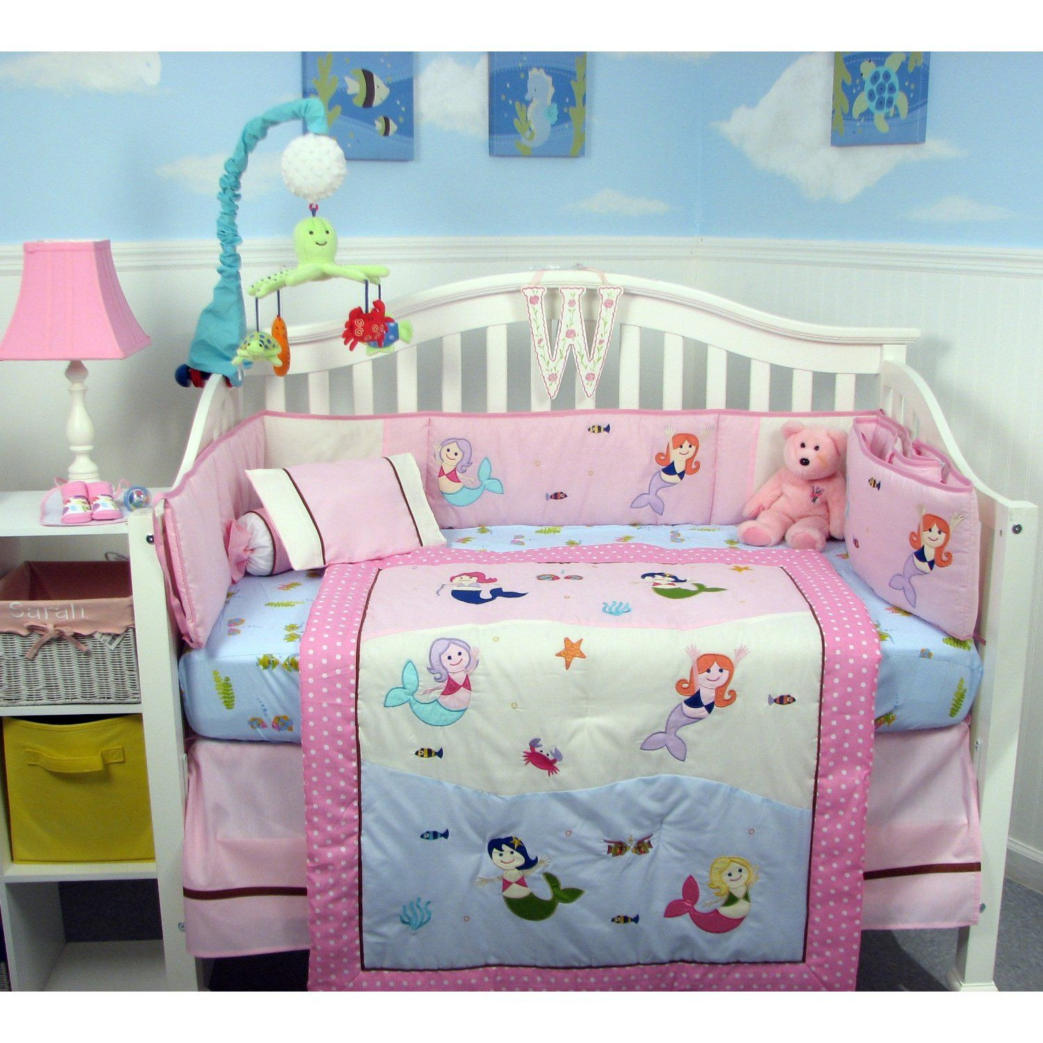 Mermaid Baby Room Decor
 Mermaid Nursery Decor Mermaid Baby Nursery Crib Bedding