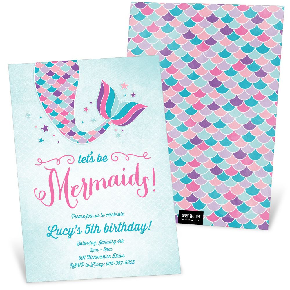 Mermaid Birthday Invitations
 Marvelous Mermaid Birthday Party Invitation