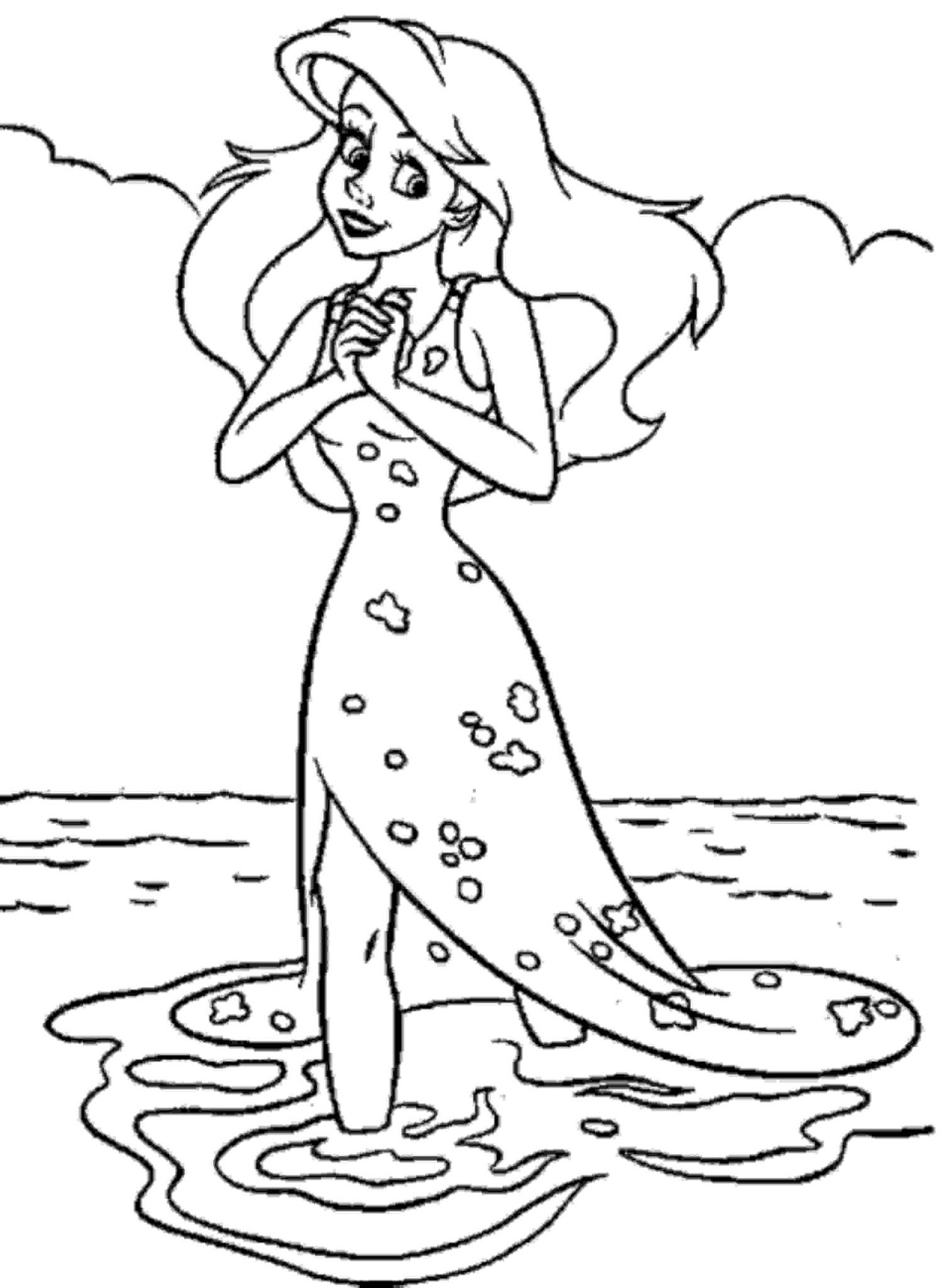 Mermaid Coloring Pages For Kids
 Print & Download Find the Suitable Little Mermaid