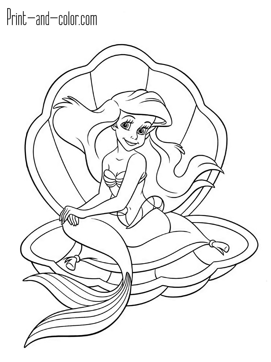 Mermaid Coloring Pages For Kids
 The Little Mermaid coloring pages