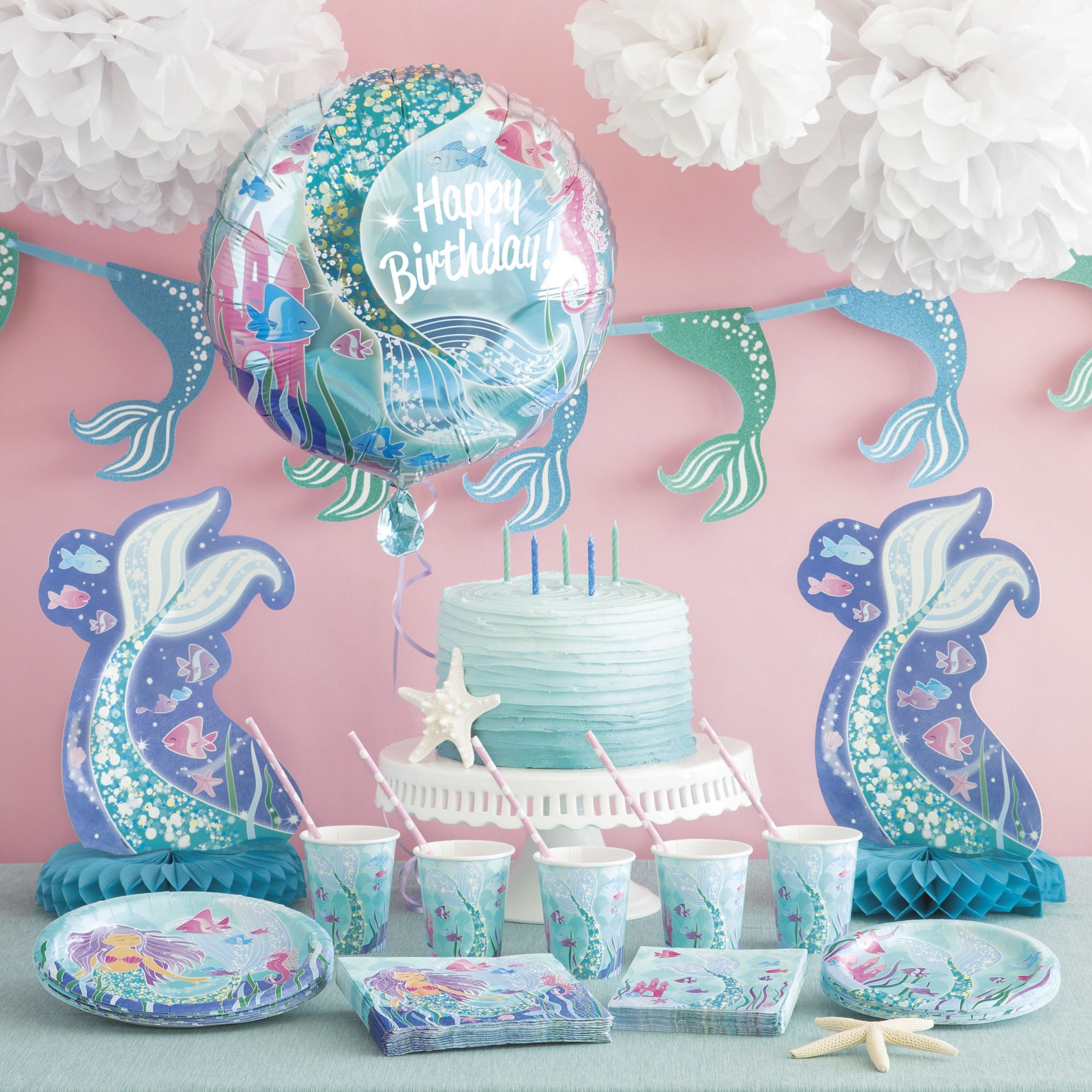 Mermaid Party Decorations Ideas
 Mermaid Party Supplies Walmart